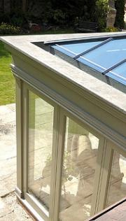 Green fascia orangery plan view