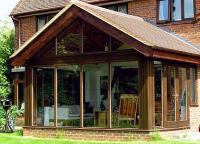 Gable style tiled sunroom