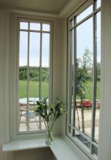 Harwood casement window with astragal bars