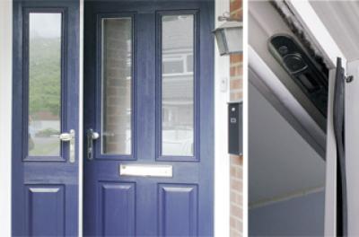 Off set composite French doors