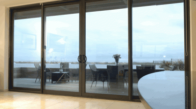 Contemporary aluminium patio doors