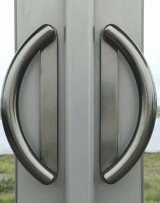 Contemporary patio door handles
