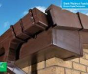 Walnut roof-line with ogee gutter
