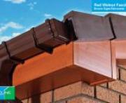 Red Walnut roof-line with ogee gutter